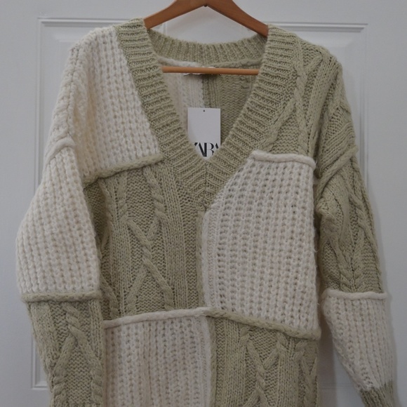 Zara Patchwork Sweater - Picture 1 of 3